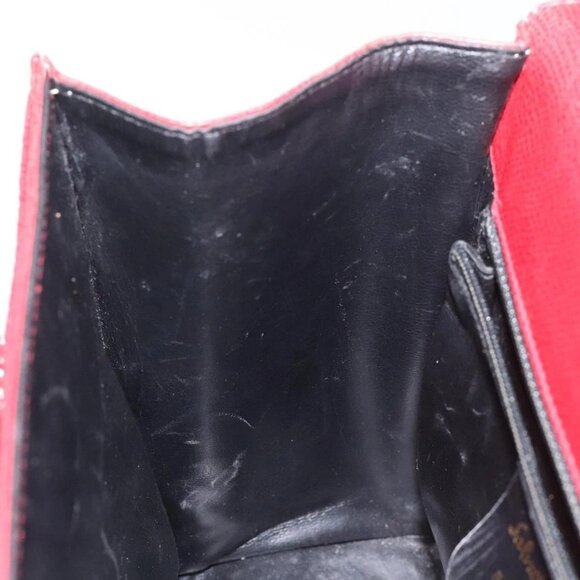 Salvatore Ferragamo Shoulder Bag Leather Red Auth 98267 - Picture 12 of 16